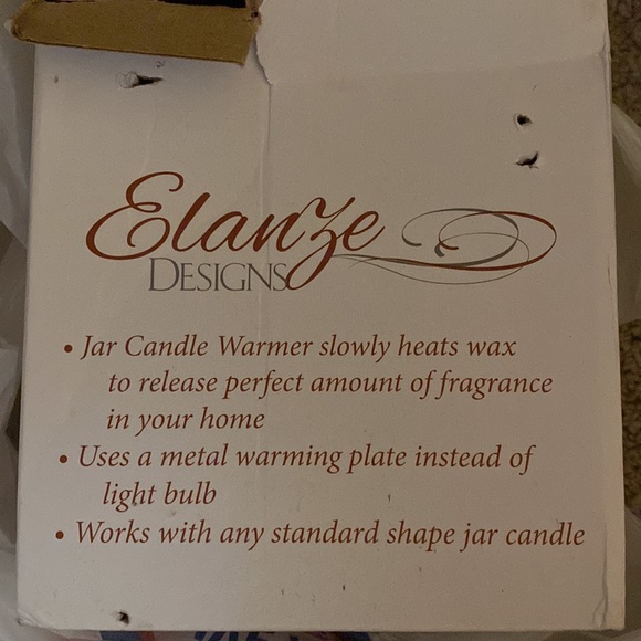 Elanze Designs, jar candle warmer. New with original box. - Picture 4 of 4